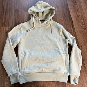 Wanakome‎ Women’s Small Insa Green 1/4 Zip Hoodie Pullover Sweatshirt Pocket